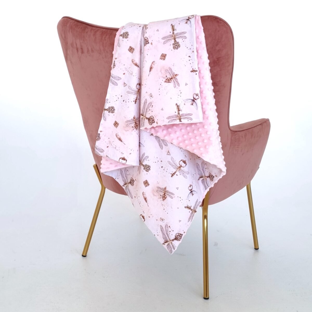 rožinis minky pledukas Hario Poterio raktelis rožinis minky pledukas Hario Poterio raktelis