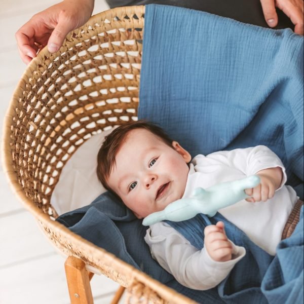 Dvigubas denim blue užklotukas Dvigubas denim blue užklotukas