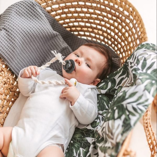 Pilkas vaflinukas "Monstera"