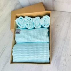 Rankšluostėlių rinkinukas, mėtinės spalvos