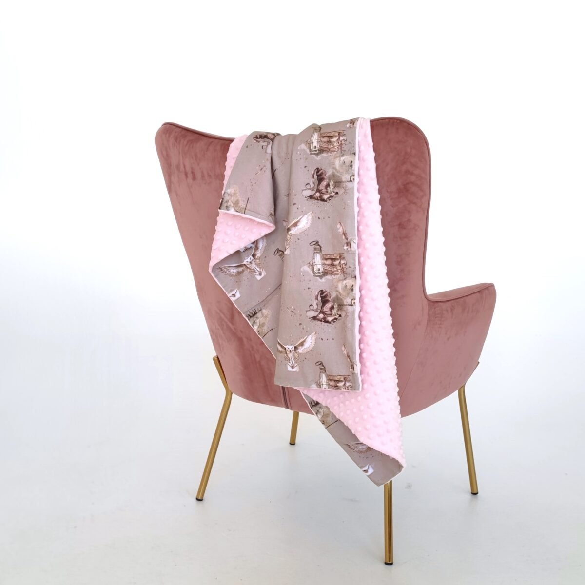 Hario Poterio rožinis pledukas "Hedviga"