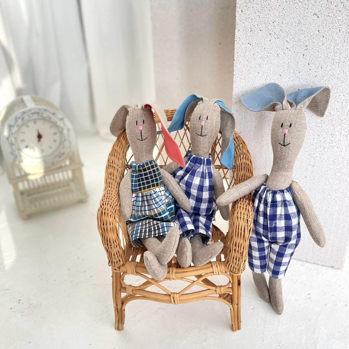 Lino audinio zuikiai Lino audinio zuikiai