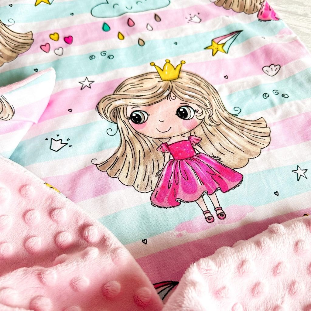 rožinis minky pledukas su princesėm rozinis minky pledukas minky su princesem