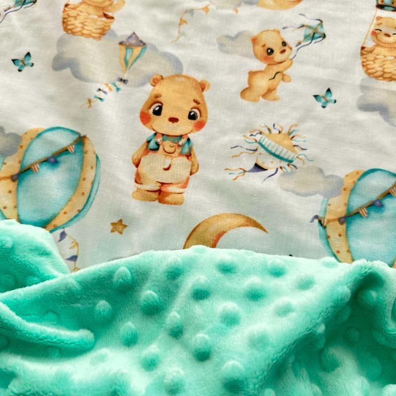 metinis minky pledukas su meskuciu metinis minky pledukas su meškučiu