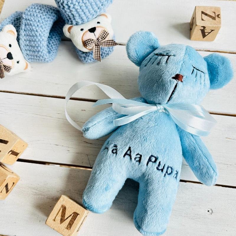 žydras rankų darbo meškutis žydras rankų darbo meškutis