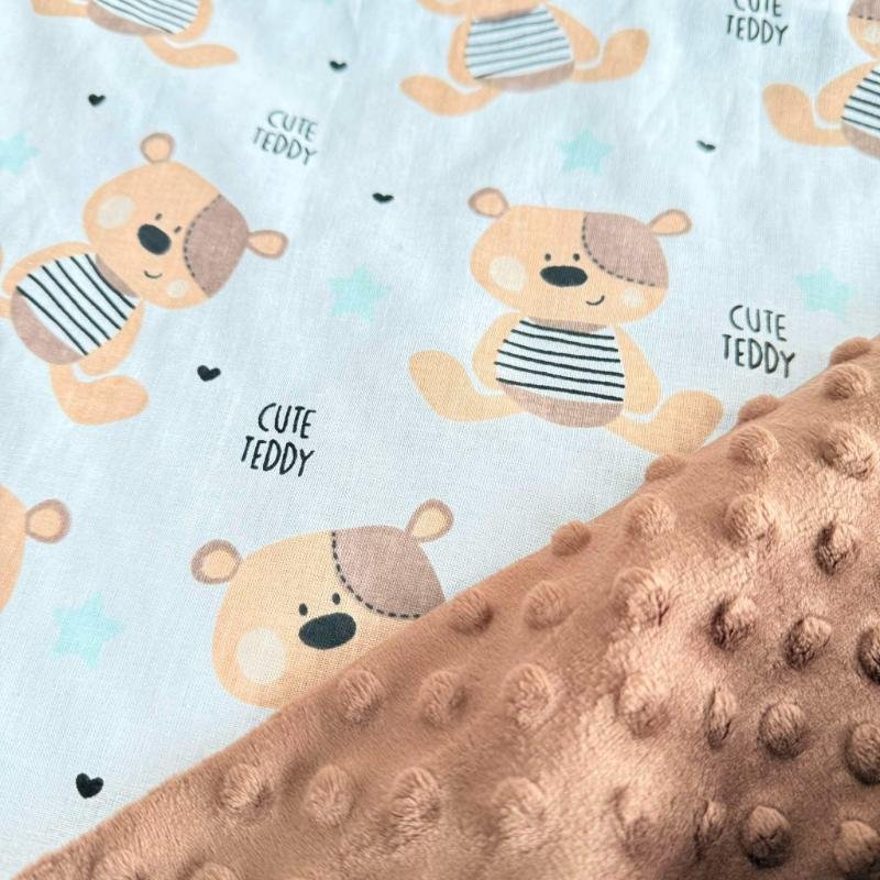 rudas minky pledukas Cute Teddy rudas minky pledas Cute Teddy