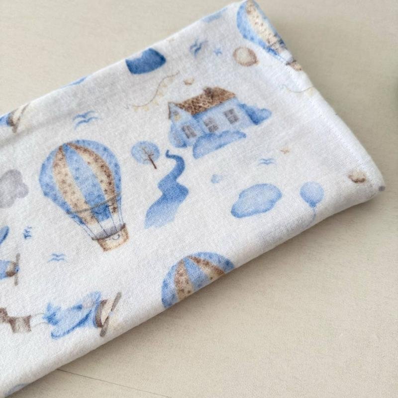 flanelės vystyklas su oro balionais flaneles vystyklas su oro balionais