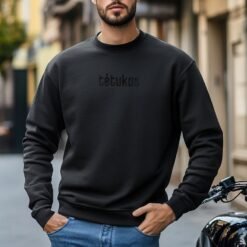 juodas dzemperis tetukas