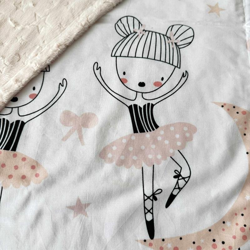 balerinos pledukas su persikiniu zvaigzdziu minky balerinos pledukas su persikiniu zvaigzdziu minky