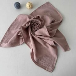 viengubas muslino užklotukas sepia roses spalvos