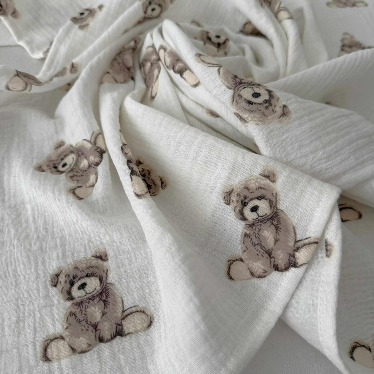 muslino užklotukas su meškiukais