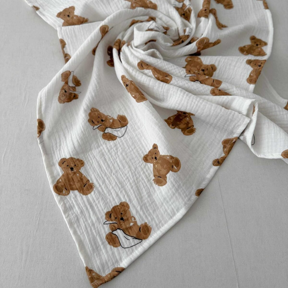 muslino užklotukas su meškučiais muslino uzklotukas su meskuciais