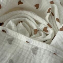 muslino užklotukas su širdutem