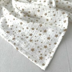 muslino užklotukas su zvaigždutėm