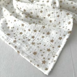 muslino užklotukas su zvaigždutėm
