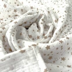 muslino užklotukas su zvaigždutėm