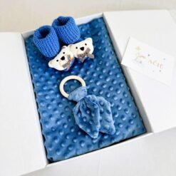 dovana kūdikiui mėlynos spalvos