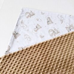 pledukas su meškiukais karamelines spalvos