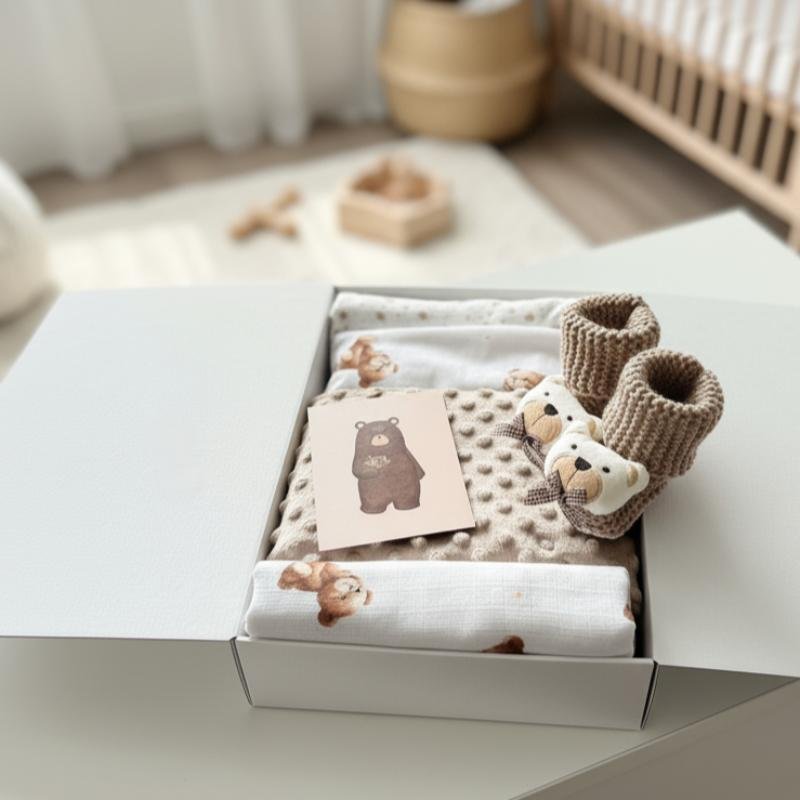 Dovanų dezute su rudais meskiukais