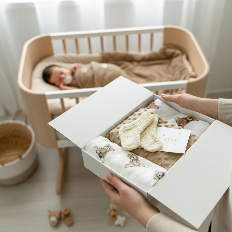 dovanu dezute su meskuciais sviesiai rudos sp