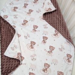 pelenu rožės pledukas meškiukas