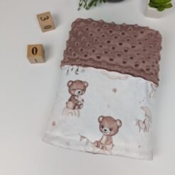 pelenu rožės pledukas meškiukas