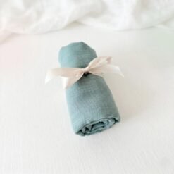 muslino vystyklas zalsvos spalvos