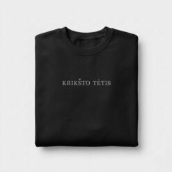 juodas dzemperis sviesiais siulais Kriksto tetis